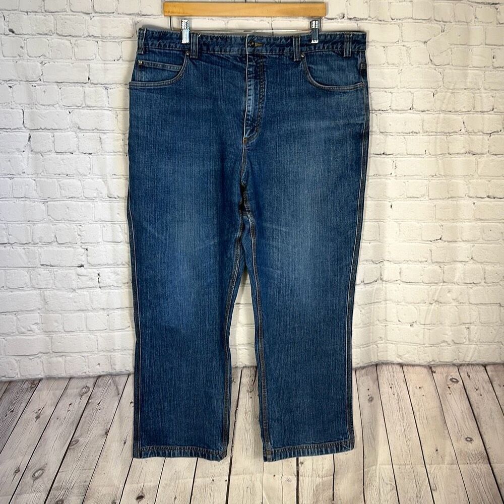 Duluth Mens Flex Ballroom Denim Jeans Standard Fit size W44 x L30 Workwear